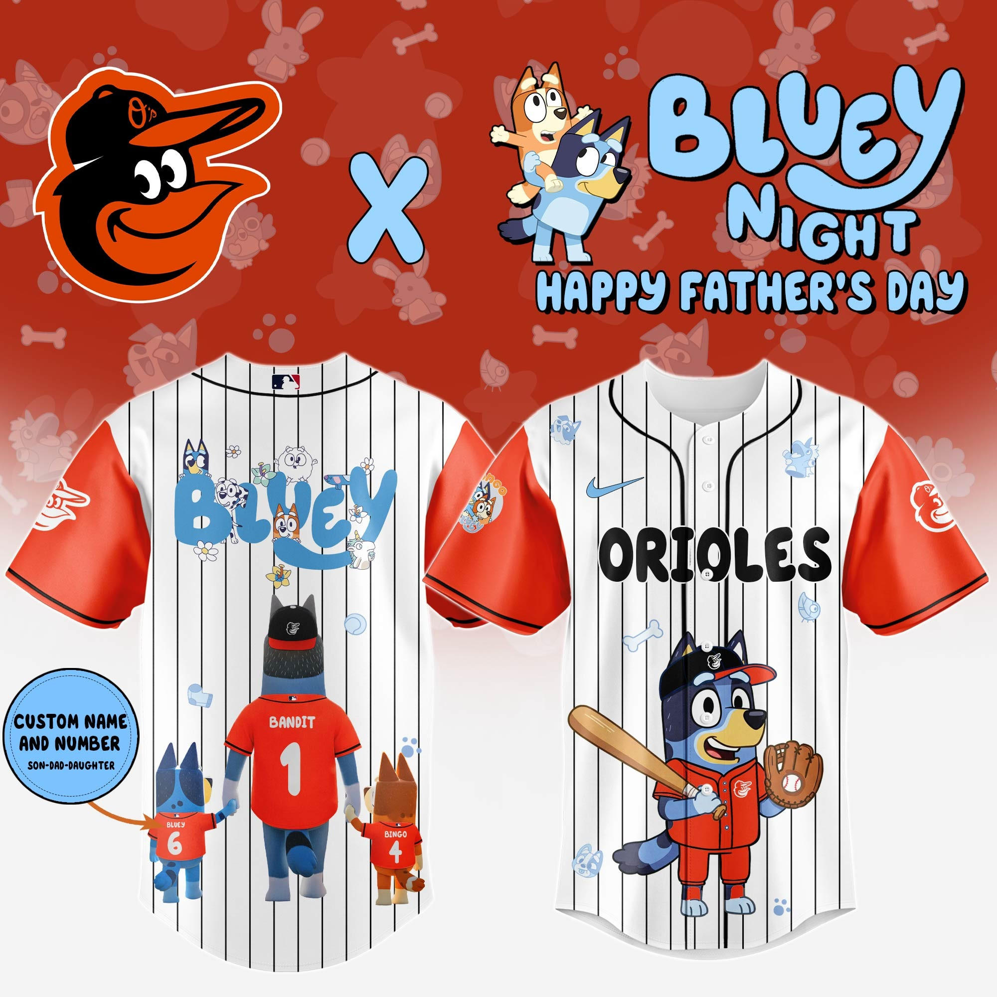 Personalized Baltimore Orioles Happy Father's Day Jersey 2025 Baltimore Orioles Merch