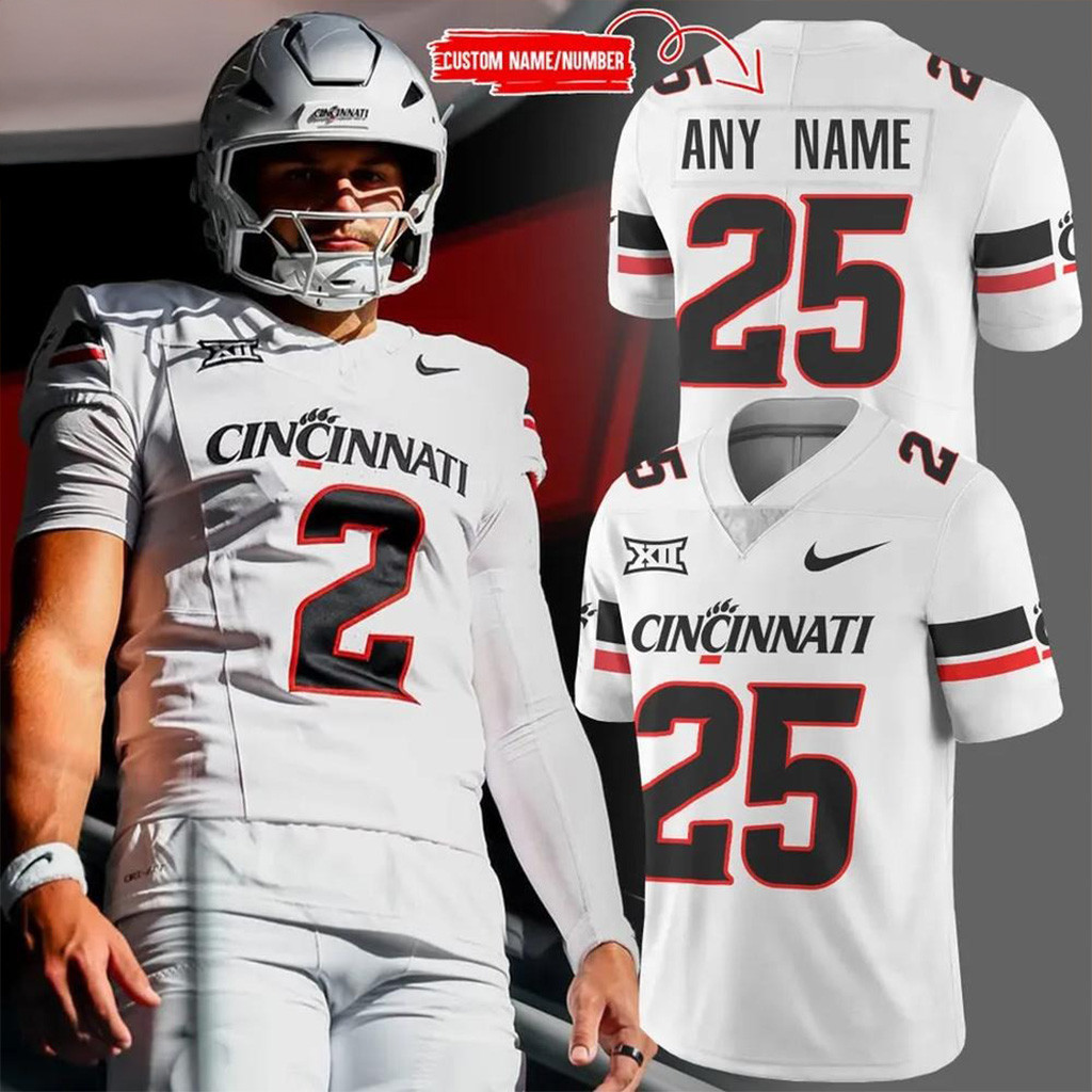 Personalized Cincinnati Bearcats 2025 Uniform Football Jersey Cincinnati Bearcats Merch