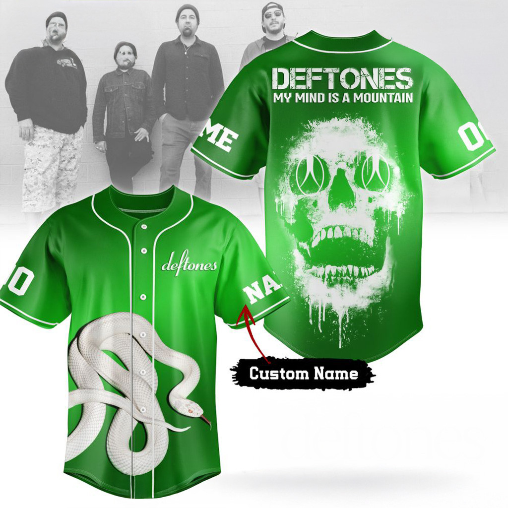 Personalized Deftones My Mind Is A Mountain 2025 Special Baseball Jersey Fan Merch Him Gifts