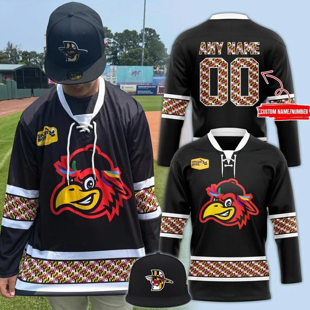 Personalized Delmarva Shorebirds Pride Month Hockey Jersey Delmarva Shorebirds Merch