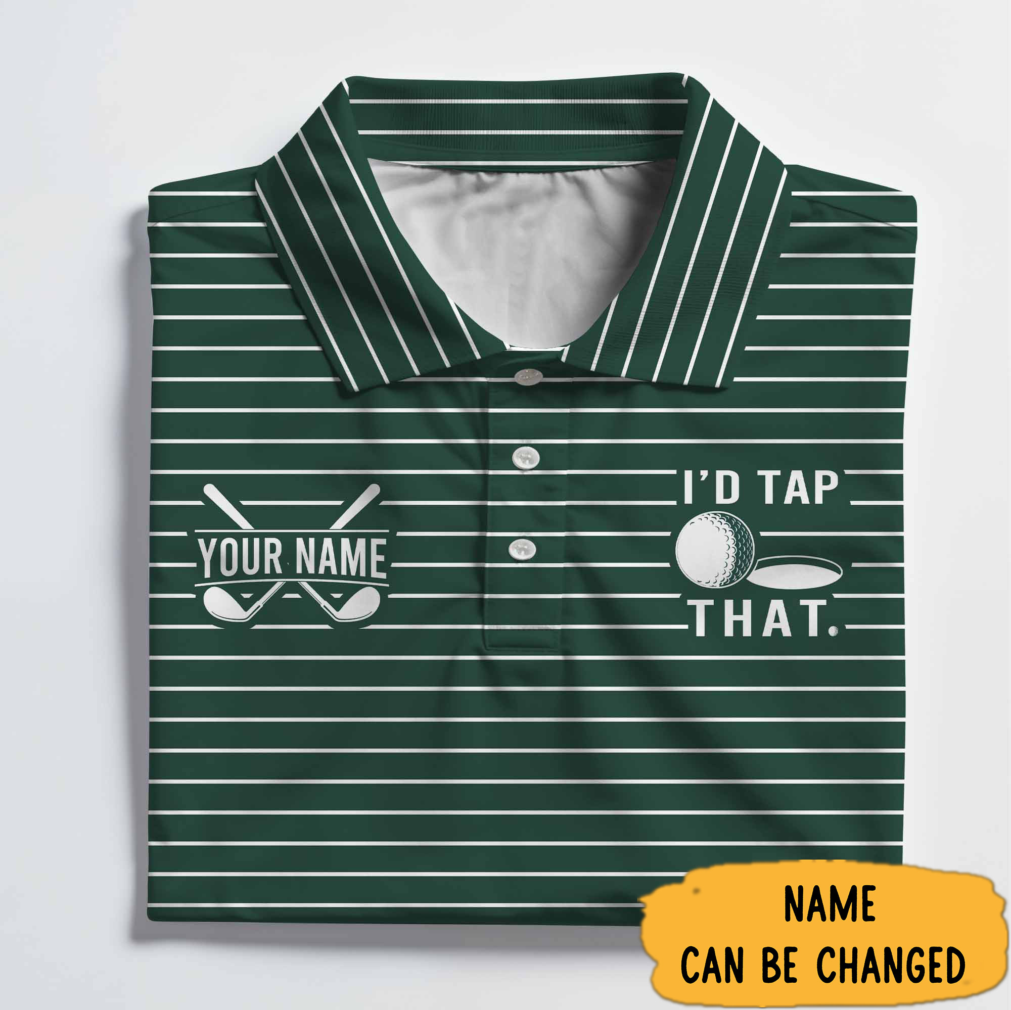 Personalized I'd Tap That Polo Shirt Golf Father'S Day Gifts