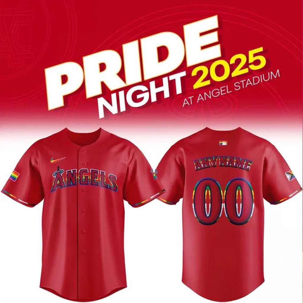 Personalized Los Angeles Angels Pride Night 2025 Baseball Jersey