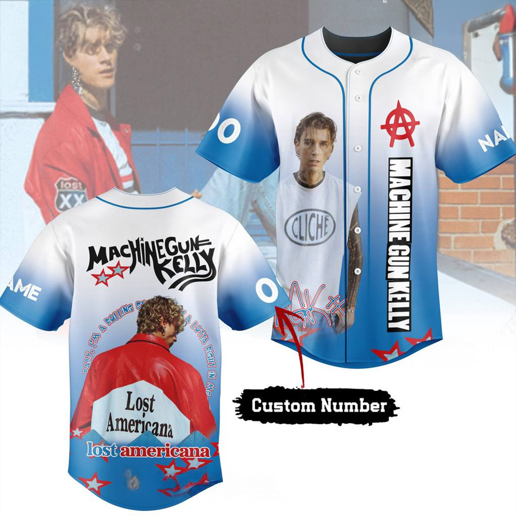 Personalized Machine Gun Kelly Lost Americana Jersey Present For Husband