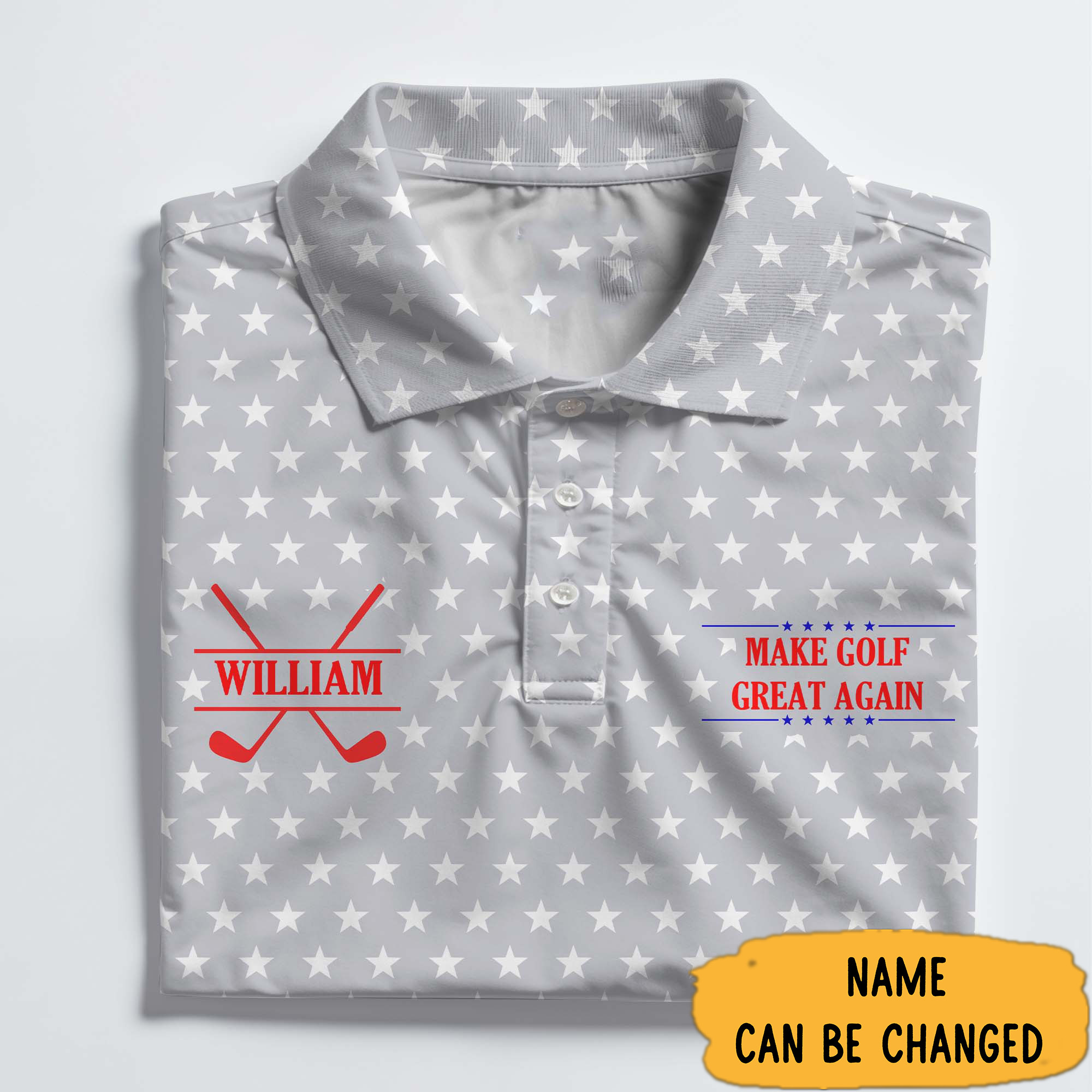 Personalized Make Golf Great Again Polo Shirt Fathers Day Gift For Golfer