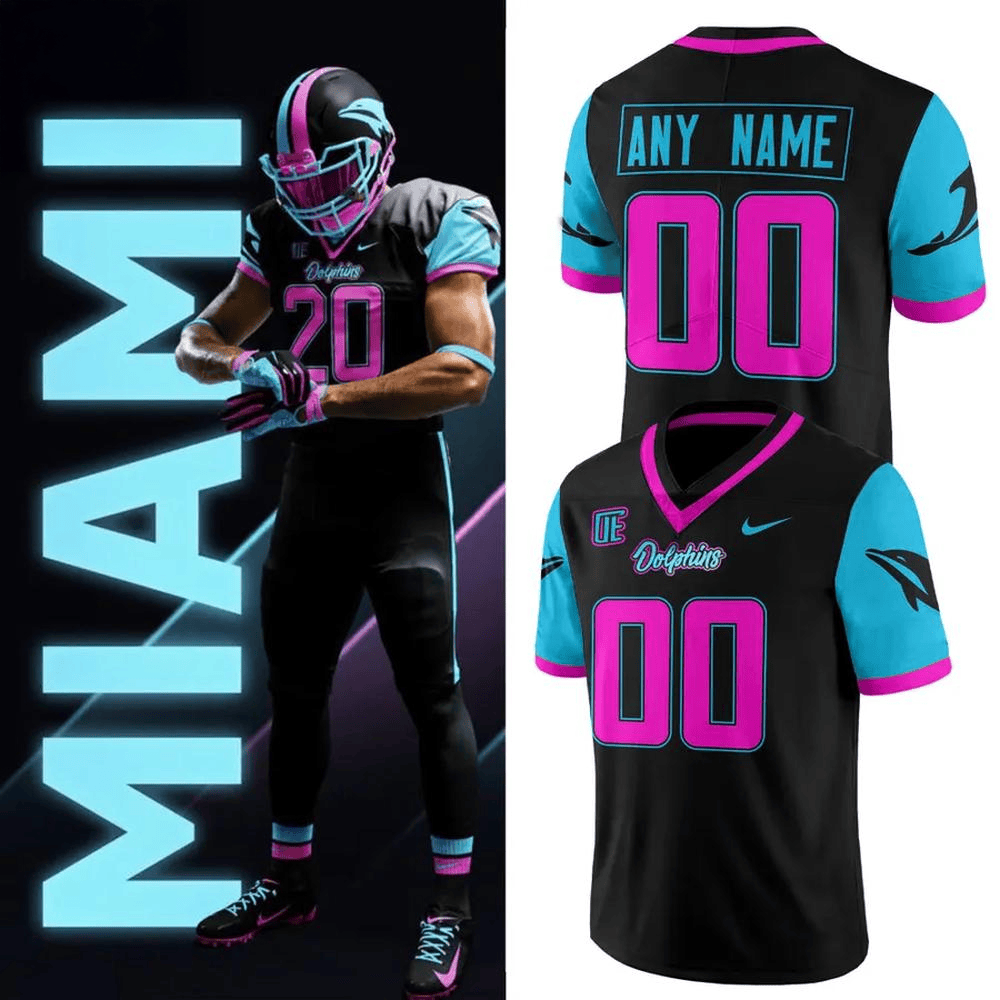 Personalized Miami Dolphins Miami Vice 2025 Limited Edition Football Jersey Miami Dolphins Merch