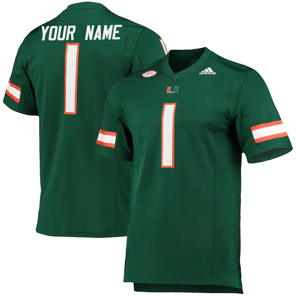 Personalized Miami Hurricanes Jersey Father's Day Presents For Son