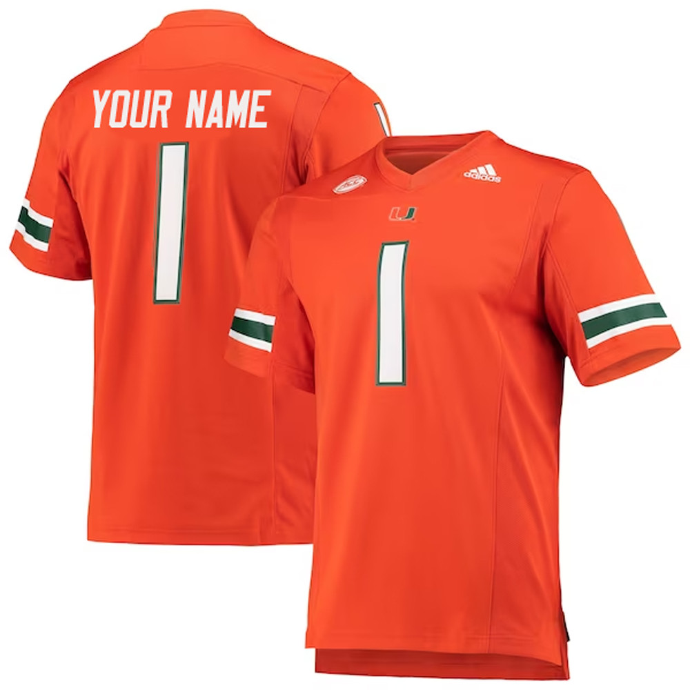 Personalized Miami Hurricanes Jersey Gifts For Football Fan