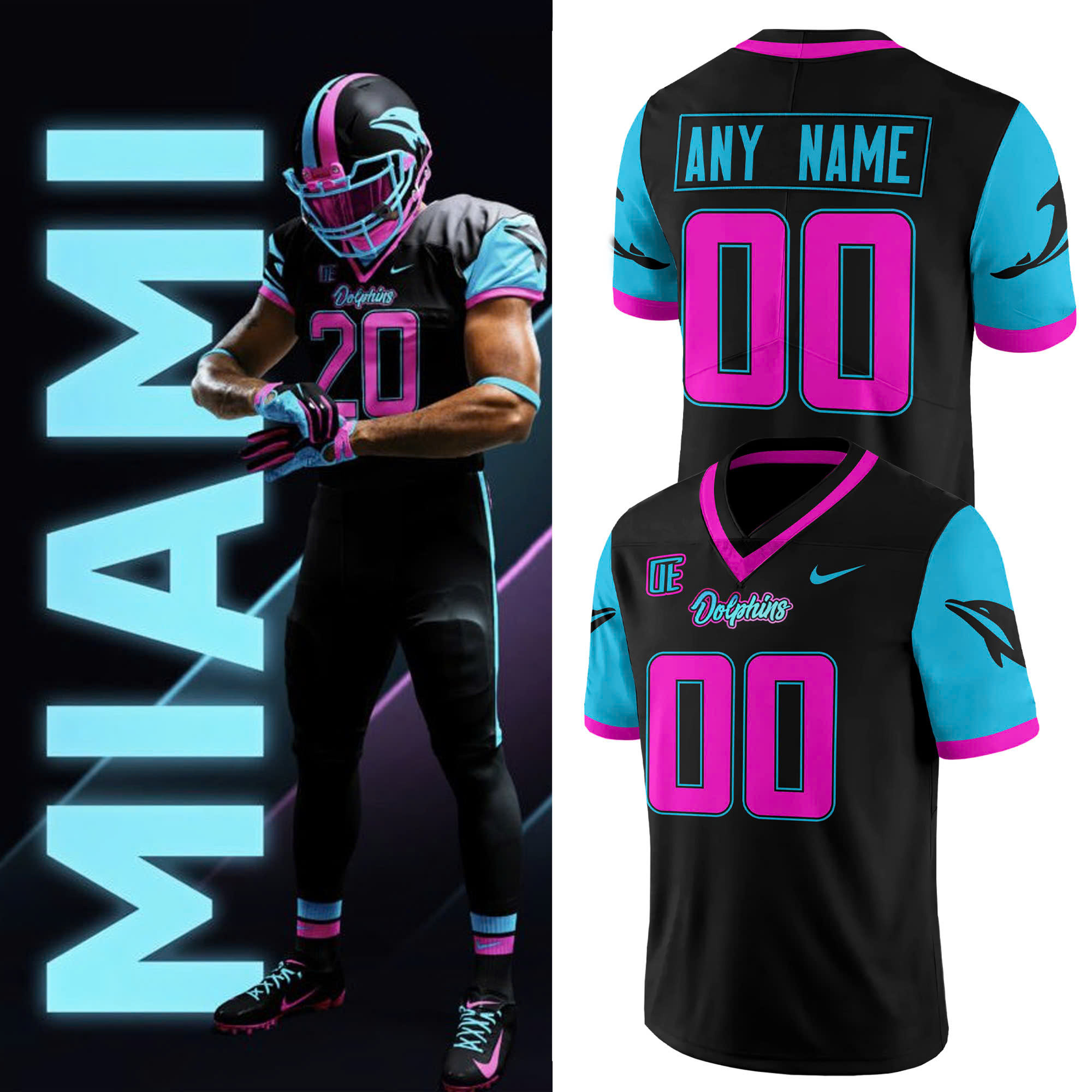 Personalized Miami Vice 2025 Nfl Rivalries Limited Jersey Football Fan Gift Ideas