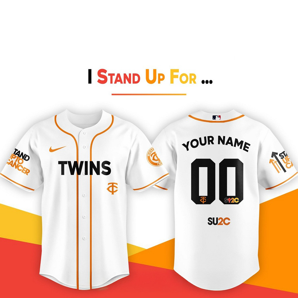 Personalized Minnesota Twins X Stand Up To Cancer 2025 Baseball Jersey Minnesota Twins Merch