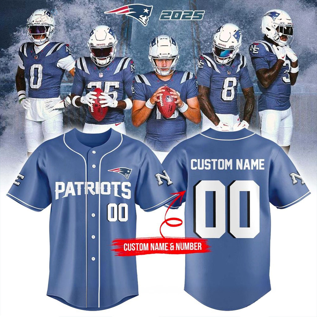 Personalized New England Patriots 2025 Baseball Jersey Patriots Merch Best Gifts For Him