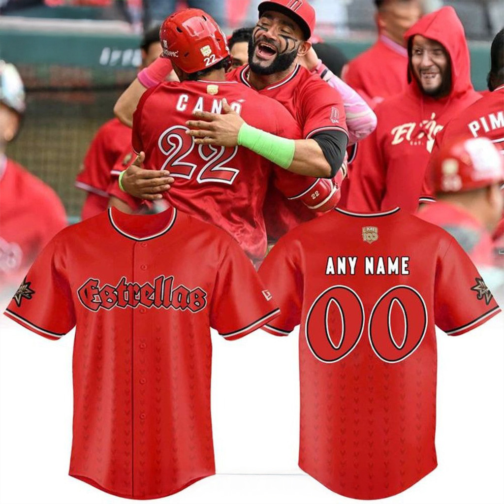 Personalized New Era LMB Diablos Rojos del Mexico Juego de Estrellas 2025 Hombre Jersey Men's
