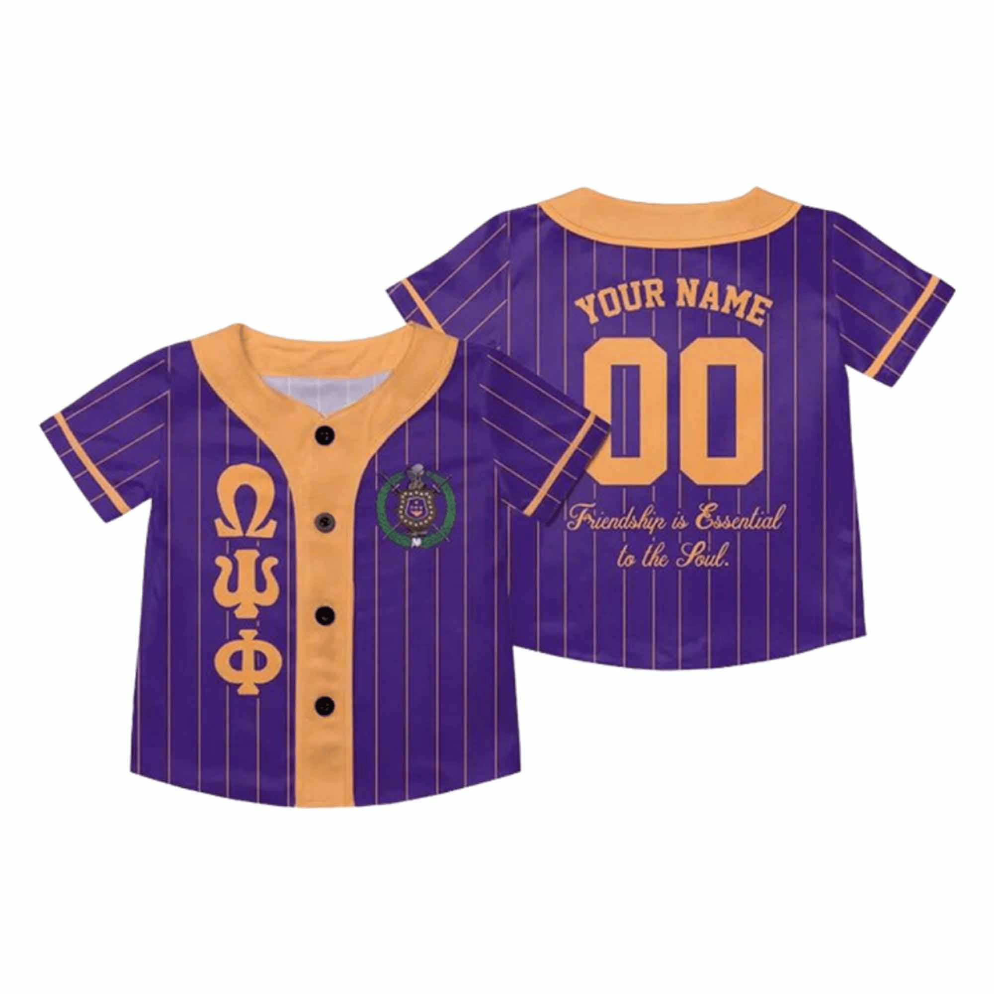 Personalized Omega Psi Phi Fraternity Baseball Jersey Gift Ideas For Fans