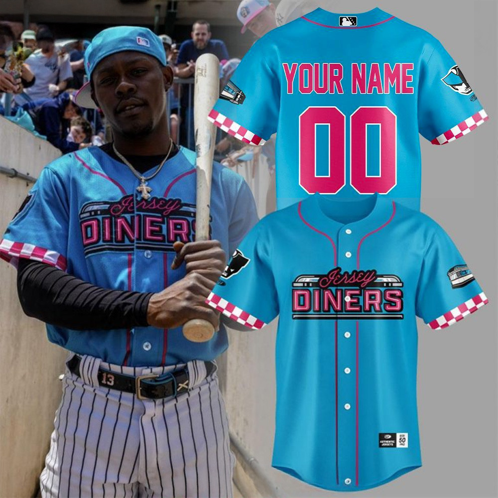Personalized Somerset Patriots Jersey Diners Giveaway Baseball Jersey Cool Gifts For Dad