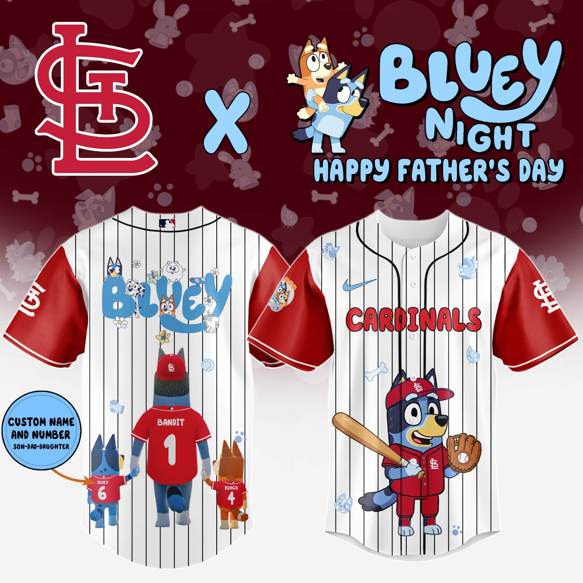 Personalized St.Louis Cardinals Happy Father's Day 2025 Jersey St.Louis Cardinals Merch