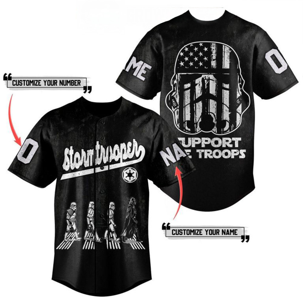 Personalized Star Wars Stormtrooper Baseball Jersey Star Wars Merch Awesome Father's Day Gifts