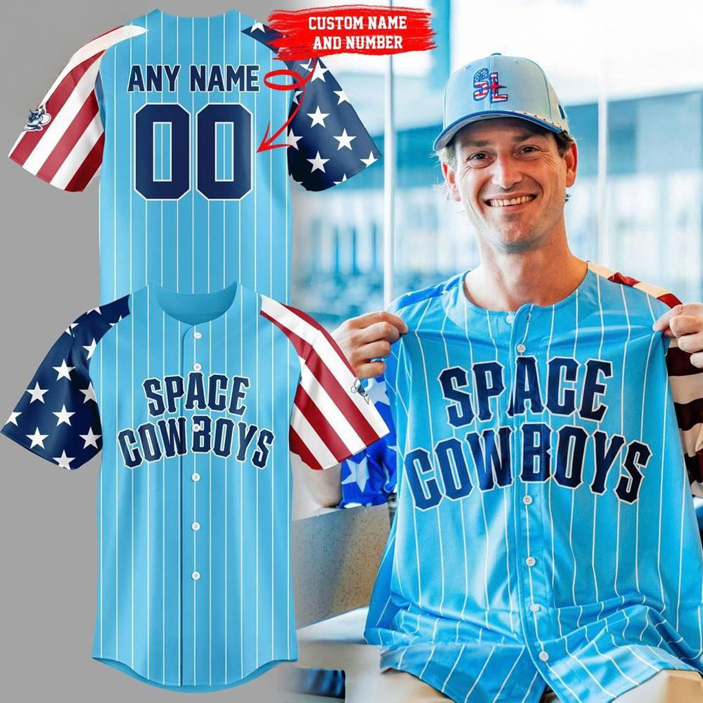 Personalized Sugar Land Space Cowboys Happy 4Th Of July Patriotic Baseball Jersey Fan Merch