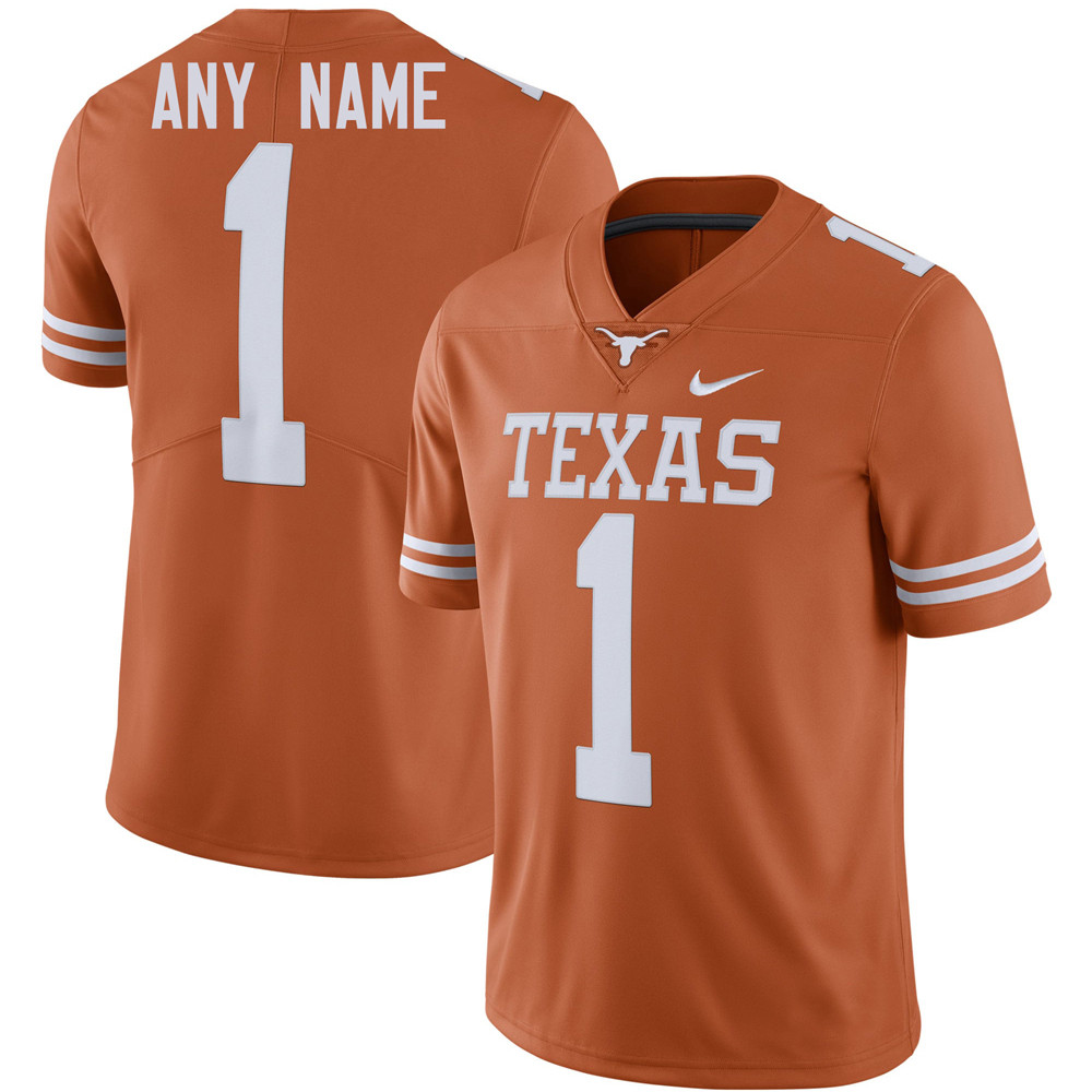 Personalized Texas Longhorns Jersey Good Fathers Day Gifts