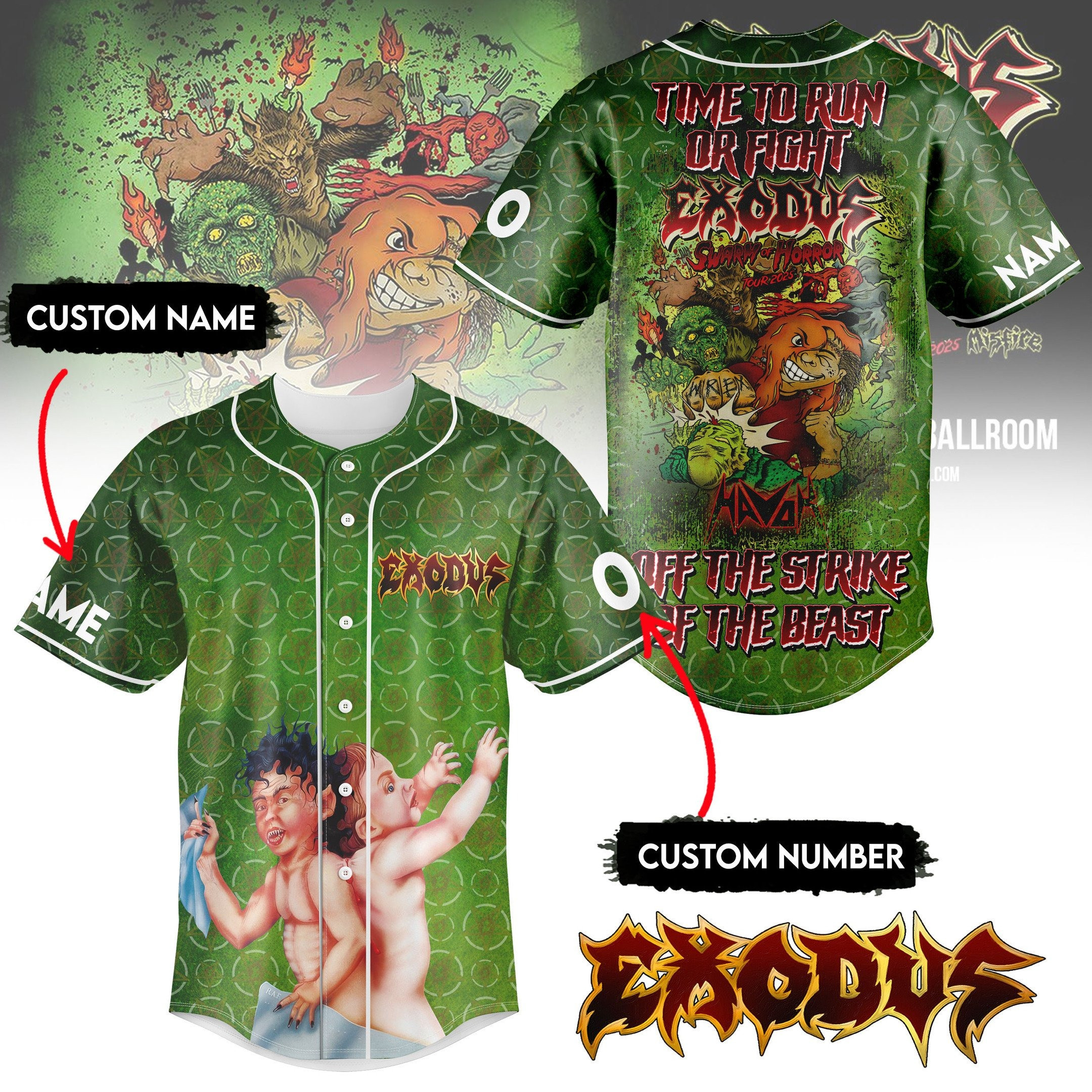 Personalized The Exodus Baseball Jersey Father's Day Present Ideas