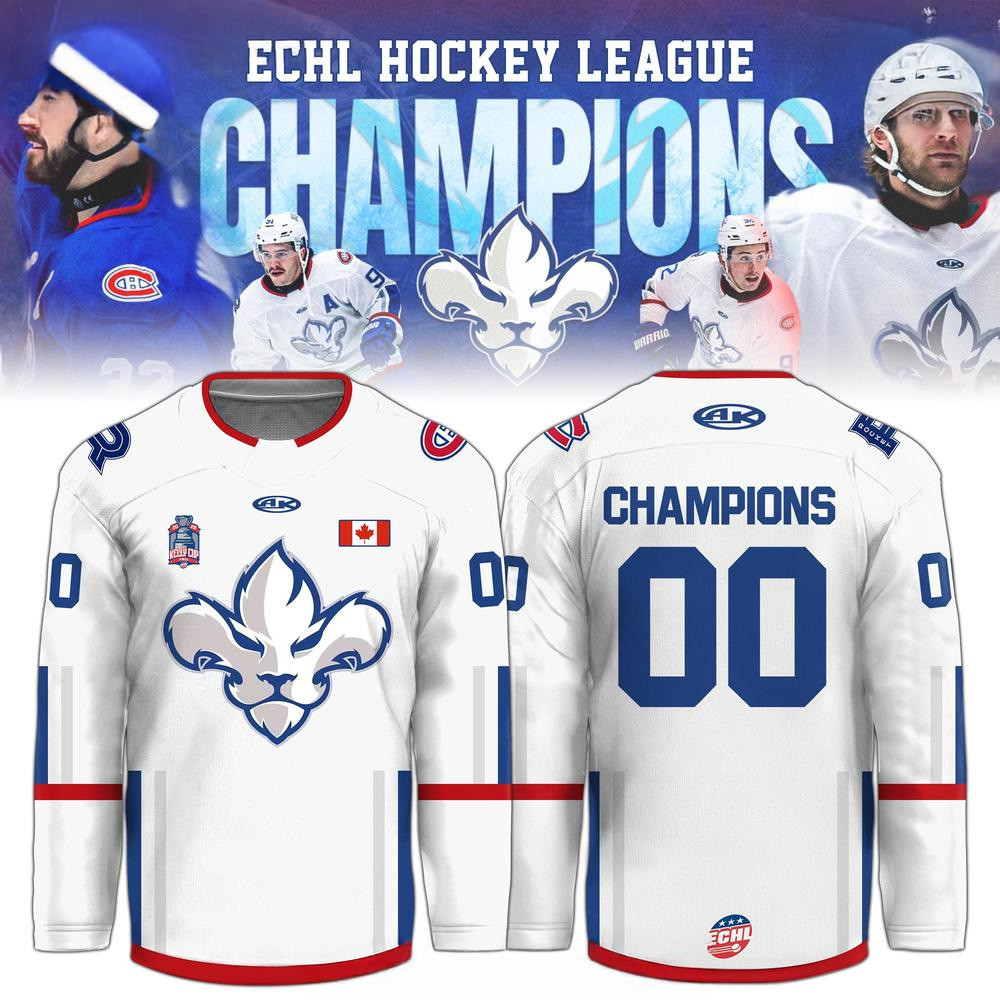 Personalized Trois Rivieres Lions ECHL Hockey League 2025 Jersey Gifts For Husband