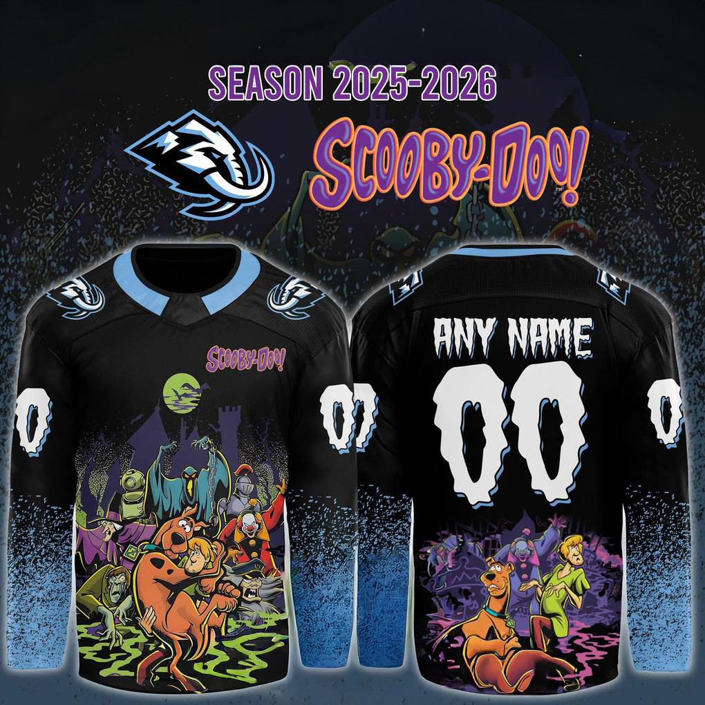 Personalized Utah Mammoth X Scoobydoo Night 2025 Hockey Jersey Fan Apparel Dad Gifts