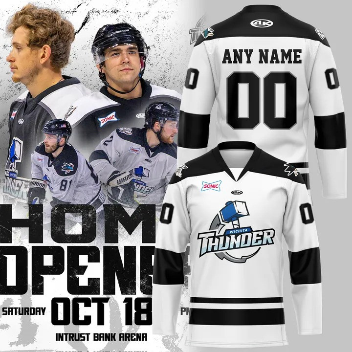 Personalized Wichita Thunder Hockey Jersey 2025 Presents For Hockey Fans