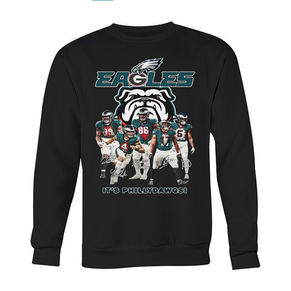 Philadelphia Eagles Bulldogs It's Phillydawgs Sweatshirt Presents For Football Fans