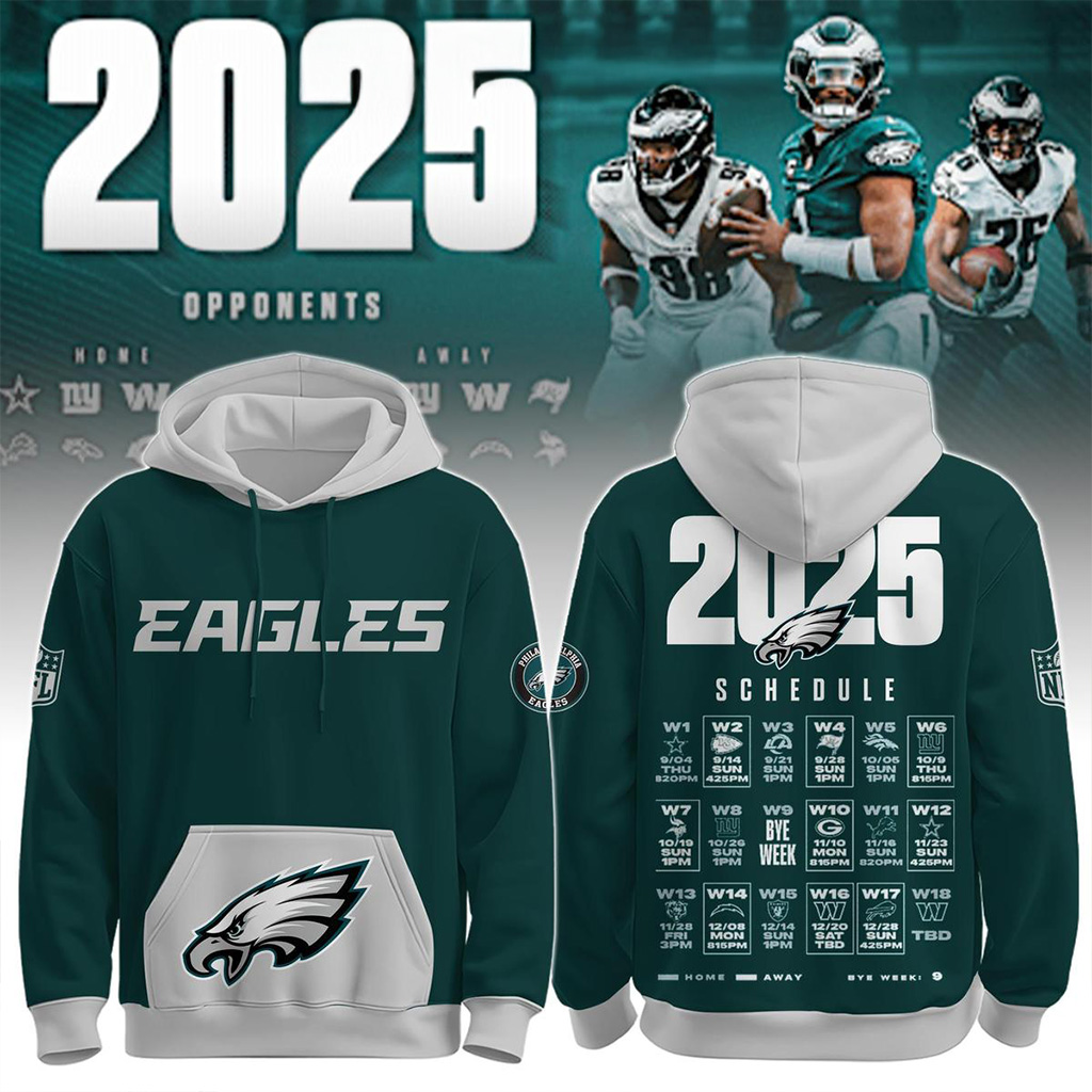 Philadelphia Eagles Schedule Release 2025 Hoodie Philadelphia Eagles Merch Gifts For Fans