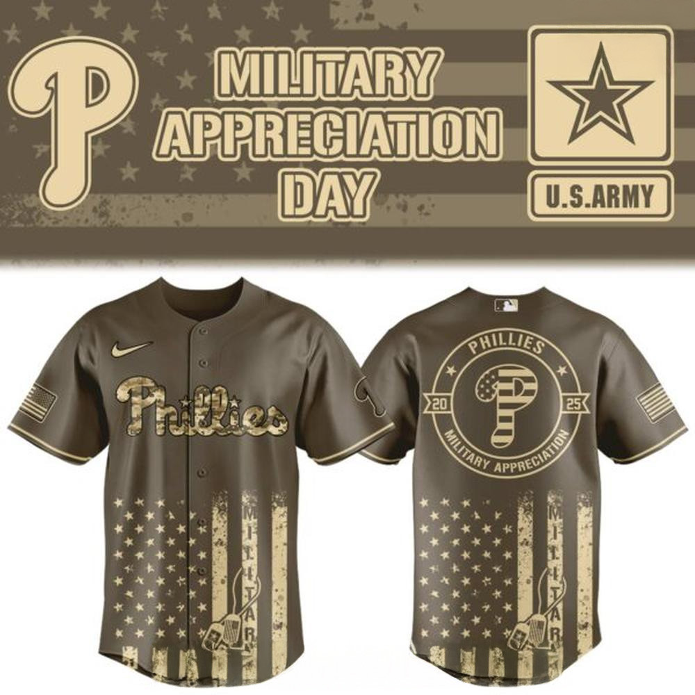 Philadelphia Phillies Baseball Military Appreciation Day Jersey Philadelphia Phillies Merch
