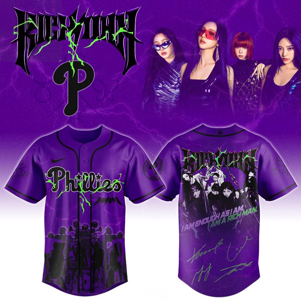 Philadelphia Phillies X Aespa Richman Jersey Philadelphia Phillies Merch Gifts For Fans