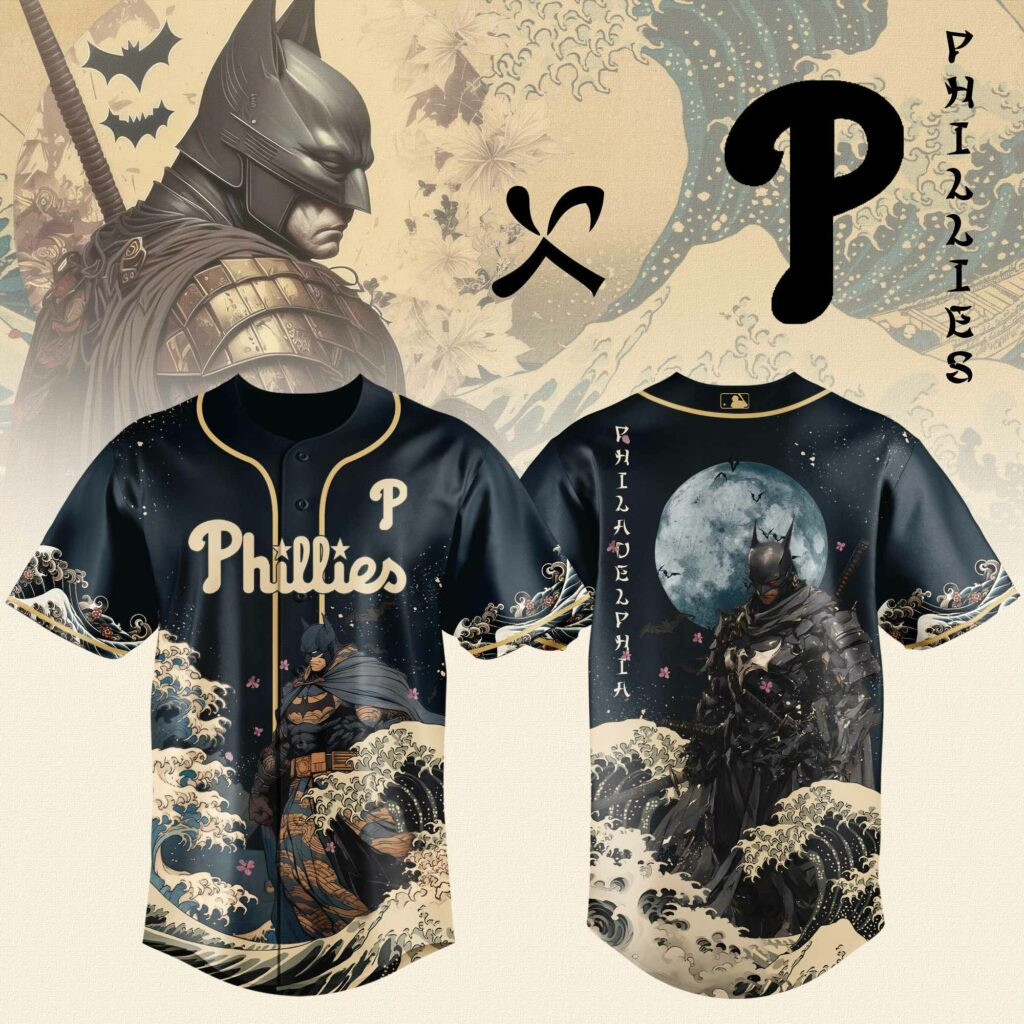 Philadelphia Phillies X Batman Night Limited Edition Jersey 2025