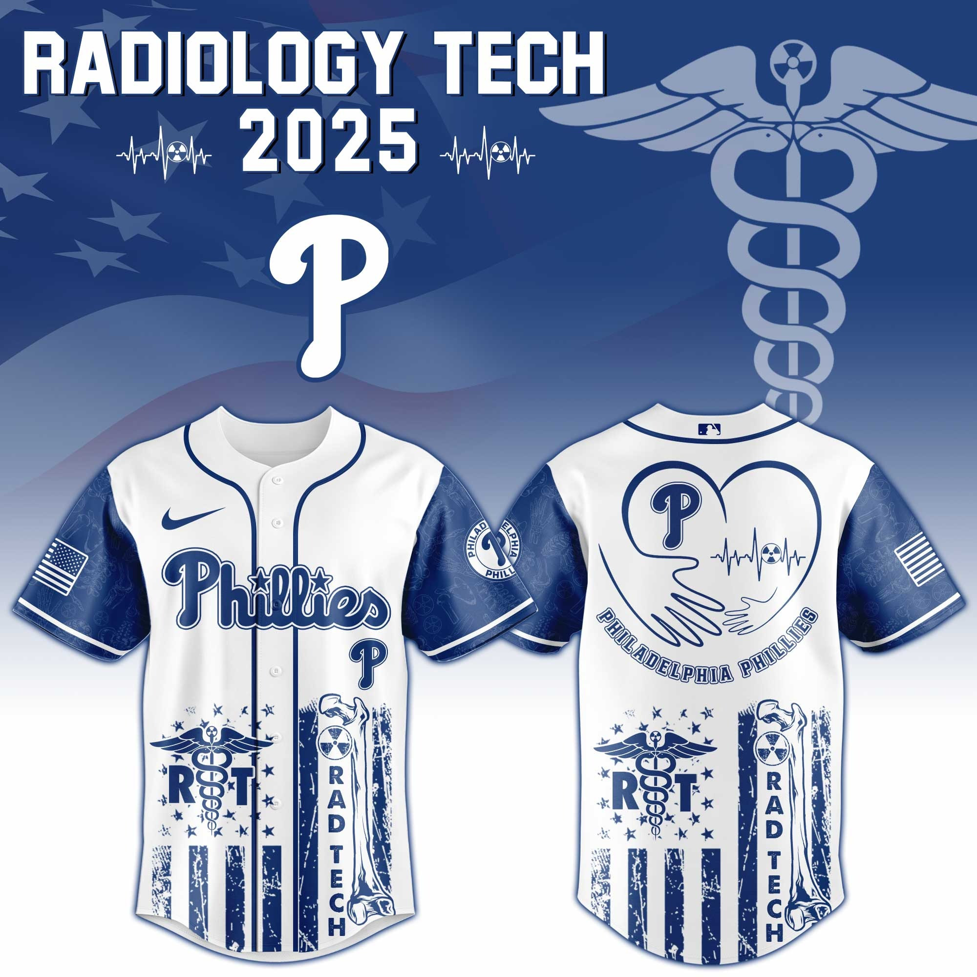 Philadelphia Phillies x Radiology Tech Night Exclusive Design Jersey Philadelphia Phillies Merch