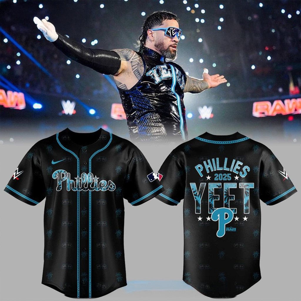 Philadelphia Phillies x YEET 2025 Baseball Jersey Phillies Merch Gifts For Baseball Lovers