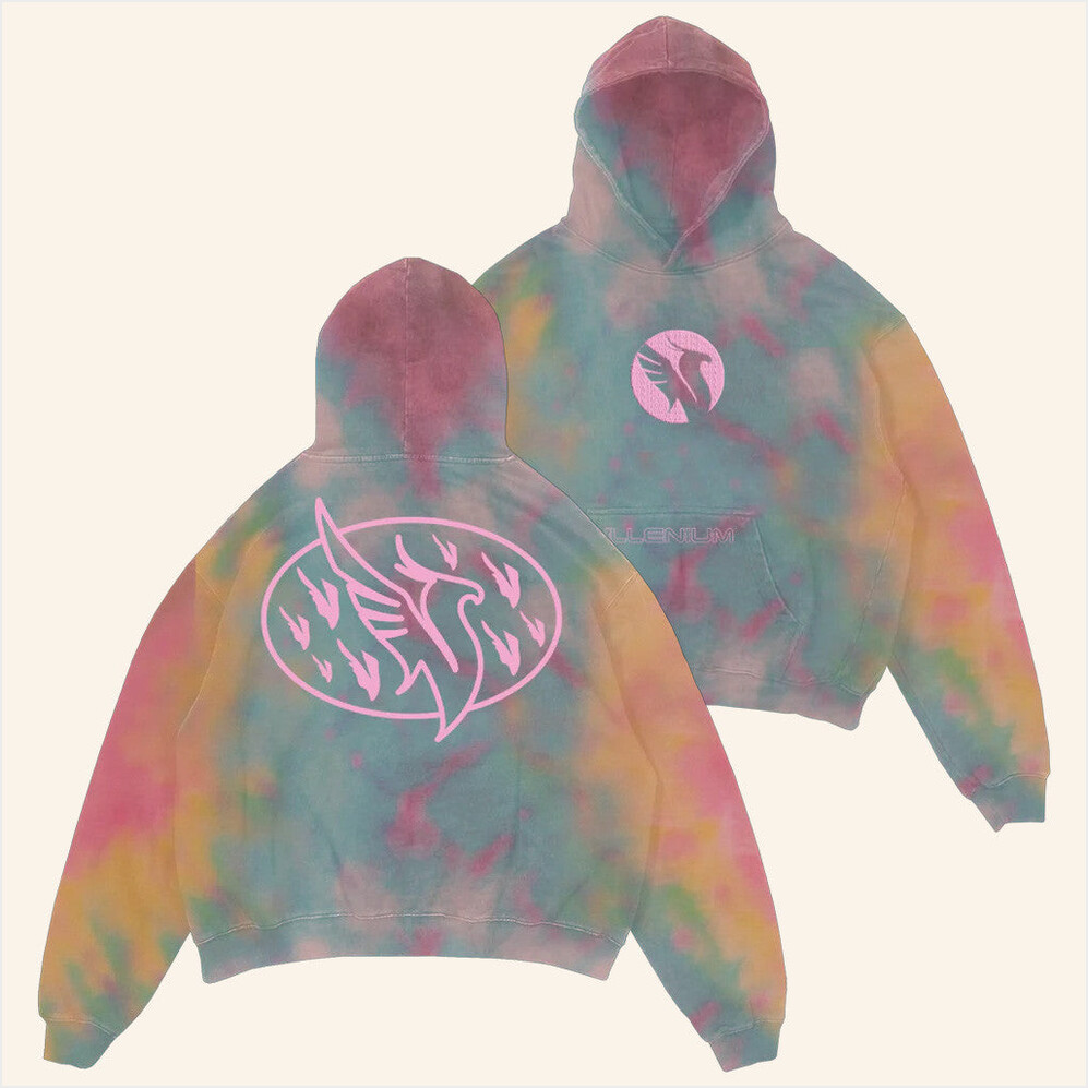 Phoenix Tie Dye Hoodie Illenium Merch Birthday Gifts For Besties Christmas Presents