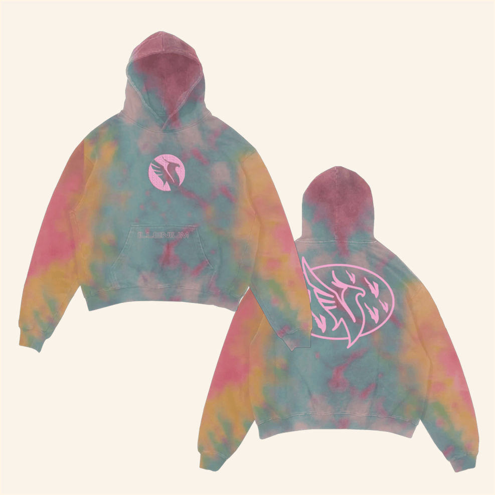 Phoenix Tie Dye Hoodie Illenium Merch Birthday Gifts For Boyfriend Gifts For Friends