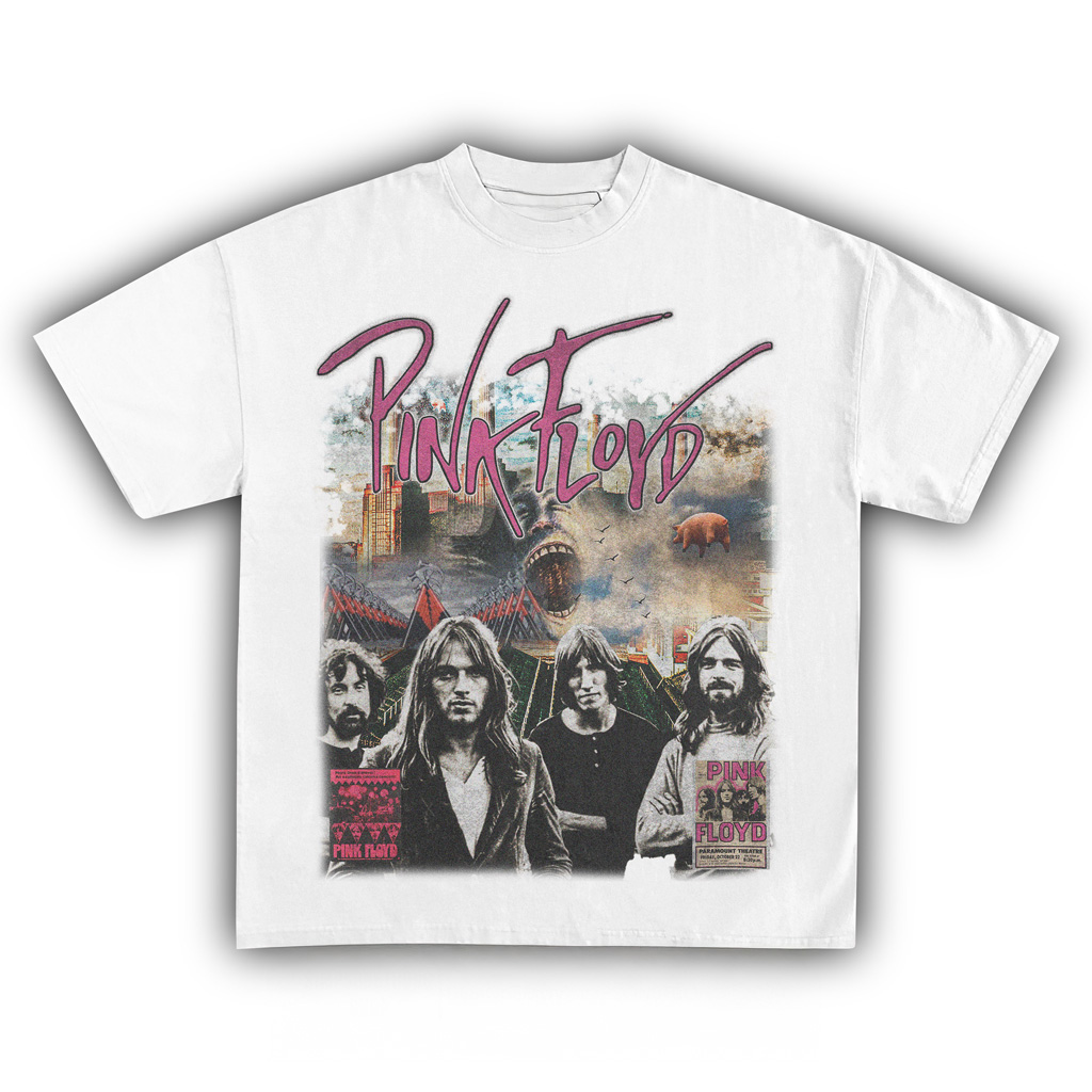 Pink Floyd White T-Shirt Pink Floyd Merch Gift Ideas For Music Lovers