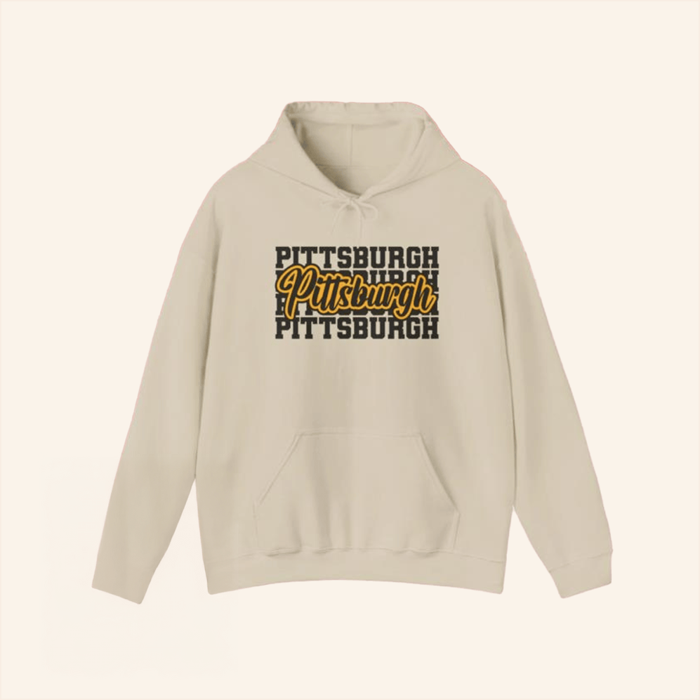 Pittsburgh Graphic Hoodie Yinzer Merch Gift Ideas For Friends Birthday Gifts For BFF