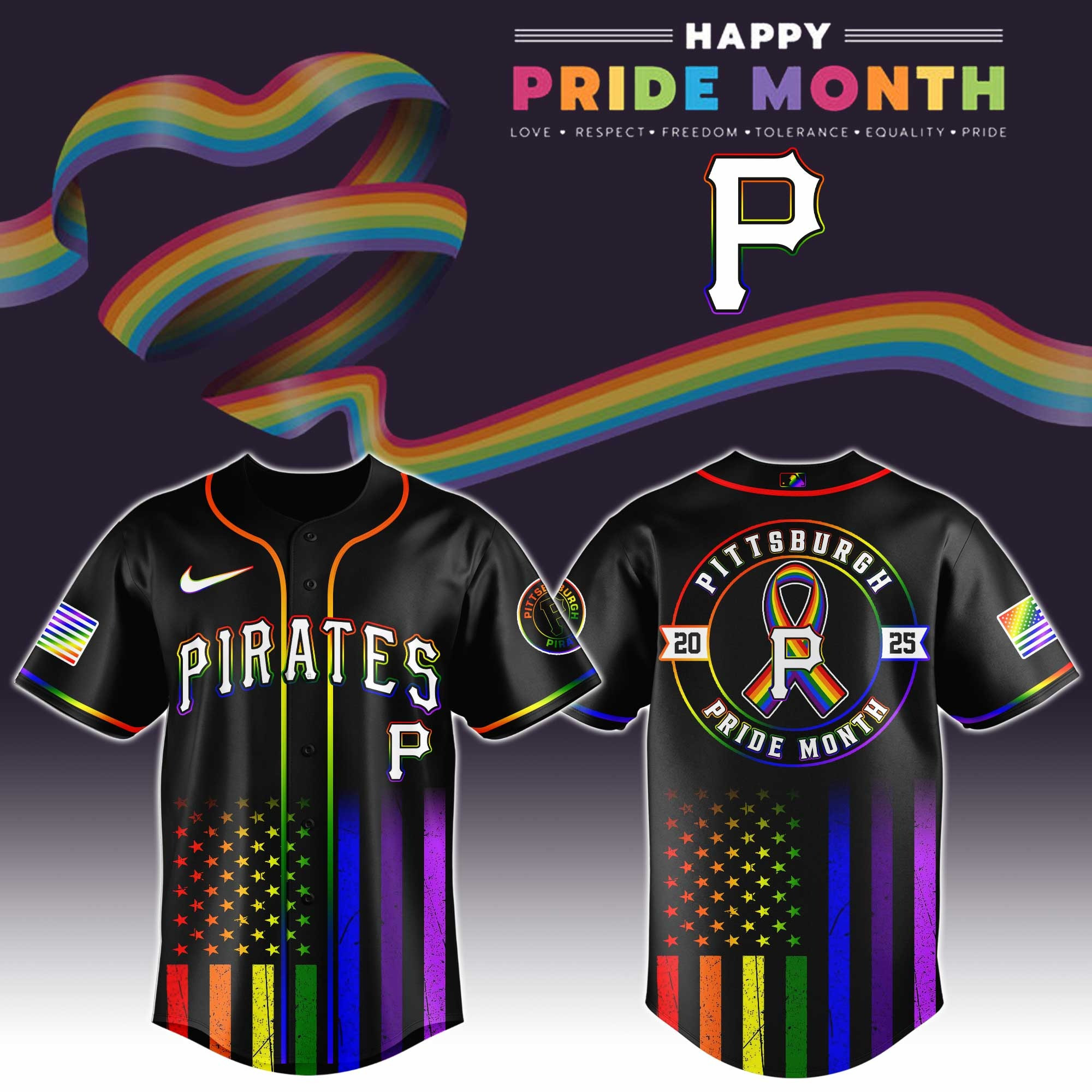 Pittsburgh Pirates Special Pride Month Jersey Presents For Baseball Fans