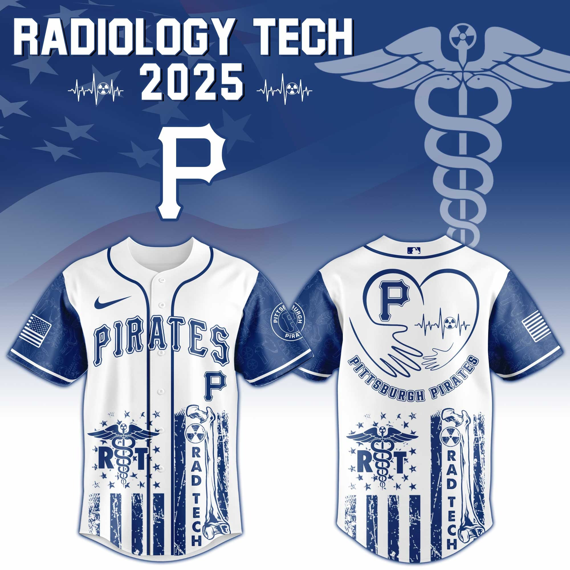 Pittsburgh Pirates x Radiology Tech Night Exclusive Design Jersey Pittsburgh Pirates Merch