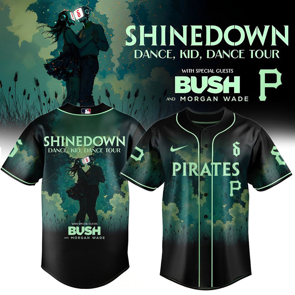 Pittsburgh Pirates X Shinedown Dance Kid Dance Tour Merch 2025 Baseball Jersey Pirates Merch