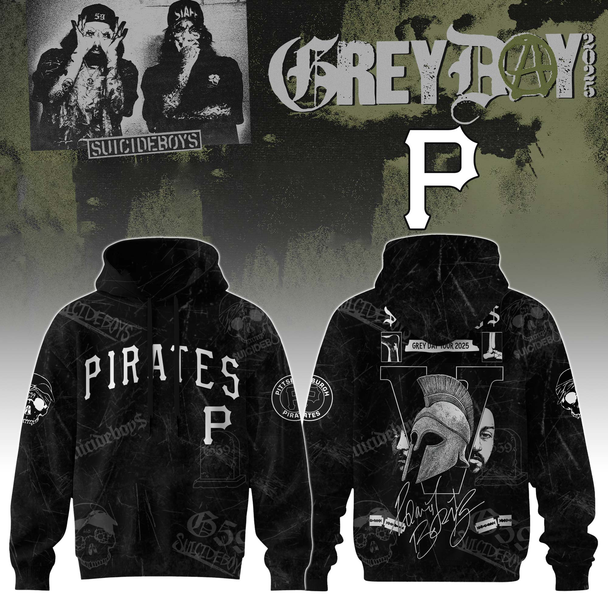 Pittsburgh Pirates X Suicideboys G59 Hoodie 2025 Gift For Baseball Fans
