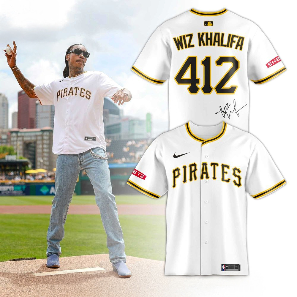 Pittsburgh Pirates X Wiz Khalifa 2025 Jersey Pittsburgh Pirates Merch Gifts For Fans
