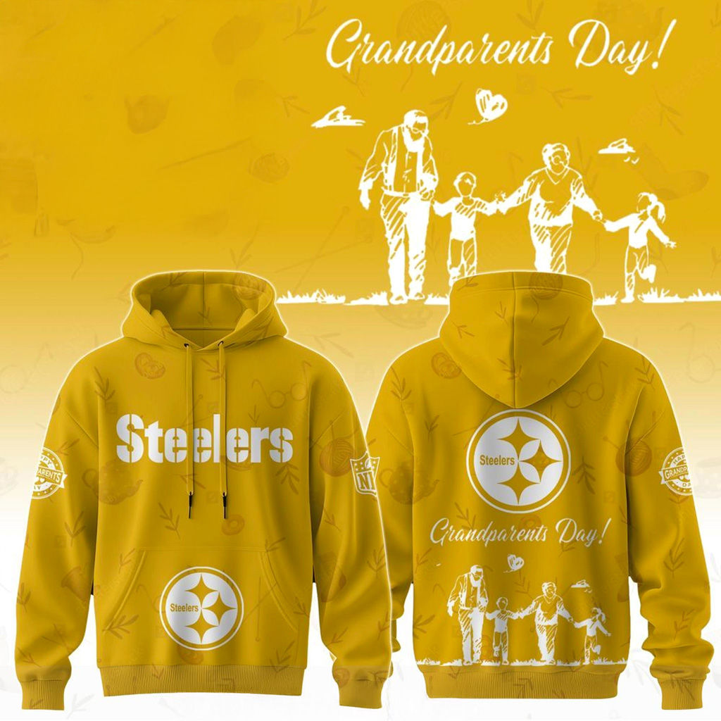 Pittsburgh Steelers X Grandparents Day Hoodie Pittsburgh Steelers Merch Gifts For Grandpa