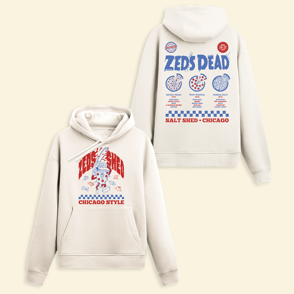 Pizza Hoodie Zeds Dead Merch Zeds Dead Hoodie Great Father's Day Presents Gifts For BFF