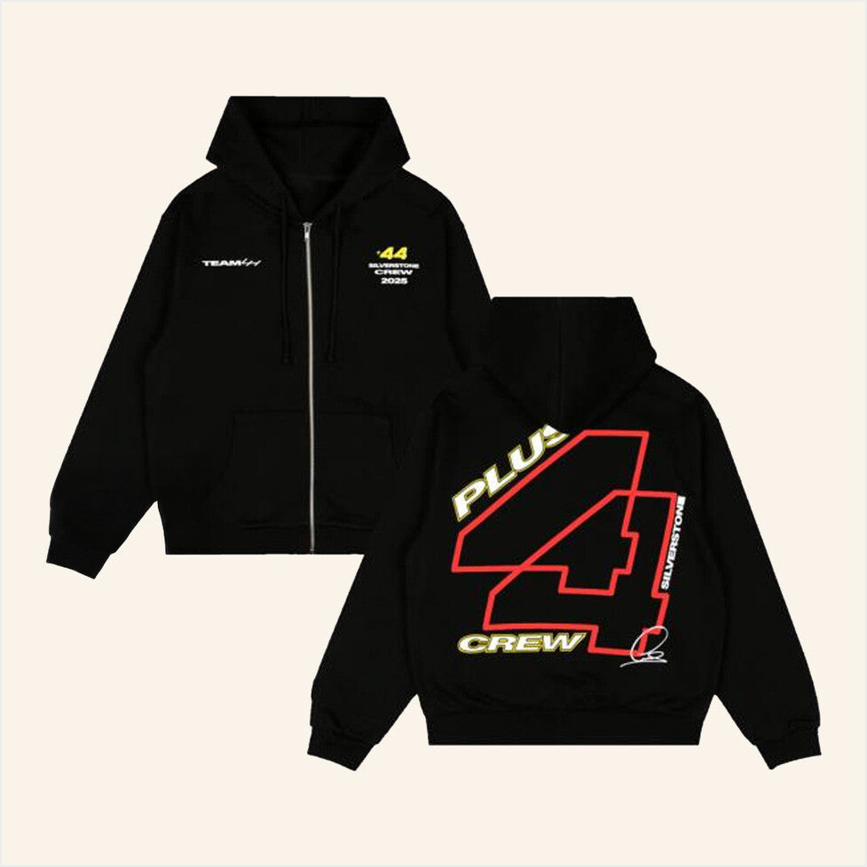 Plus44 Silverstone Crew 2025 Zip Up Hoodie Plus44 World Merch Birthday Gift Ideas