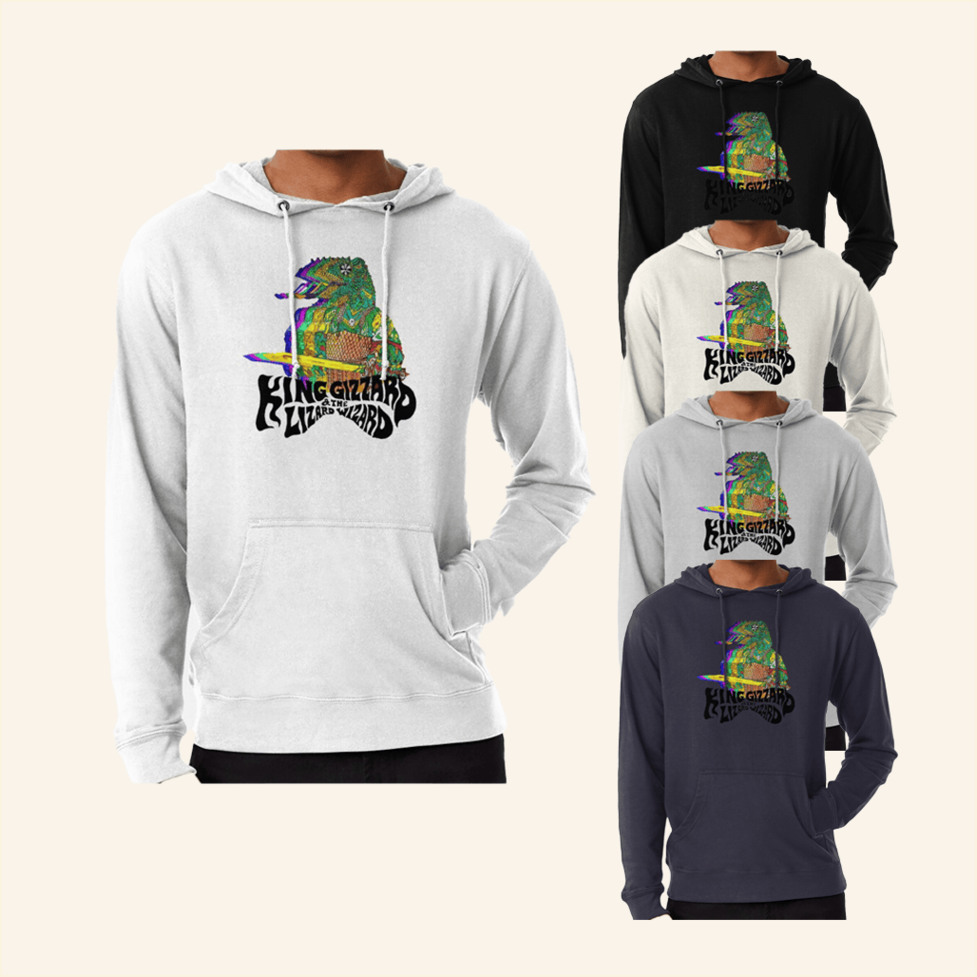 Popular King Gizzard Hoodie King Gizzard Merch Gift Ideas For Husband Best Friend Birthday Gifts