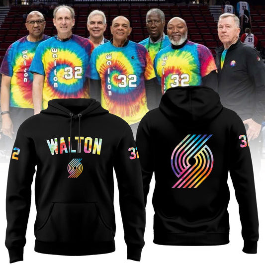 Portland Trail Blazers Limited Edition Bill Walton Tribute Hoodie Gifts For Basketball Fan