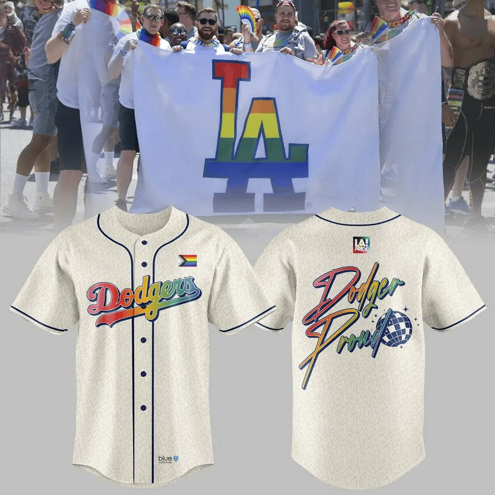 Pride Night 2025 Los Angeles Dodgers Baseball Jersey Father's Day Presents For Husband