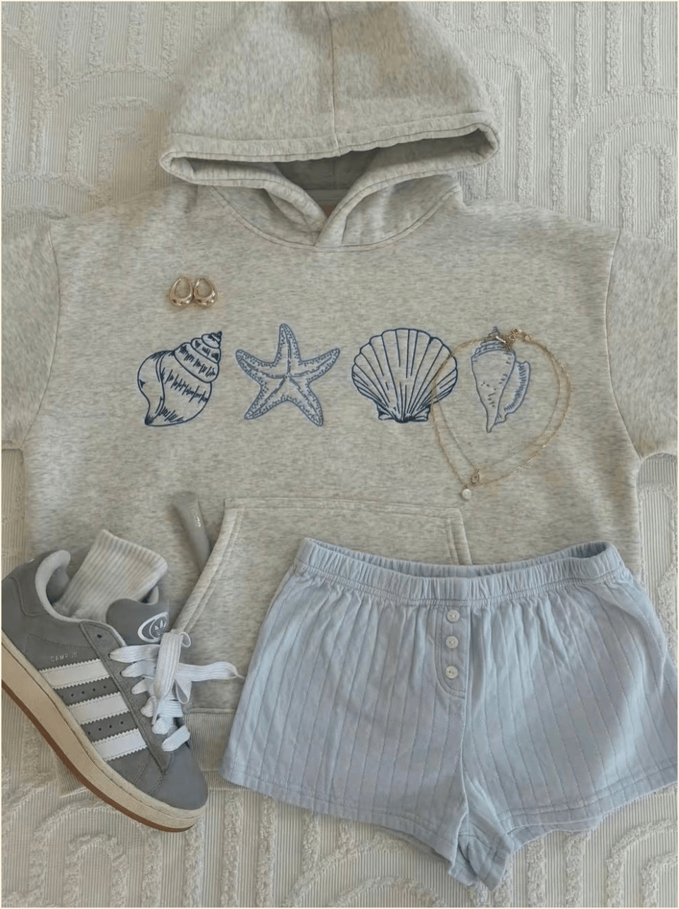 Prisana Bay Hoodie Seashell Hoodie Gifts For Ocean Lovers Birthday Gifts For Best Friend
