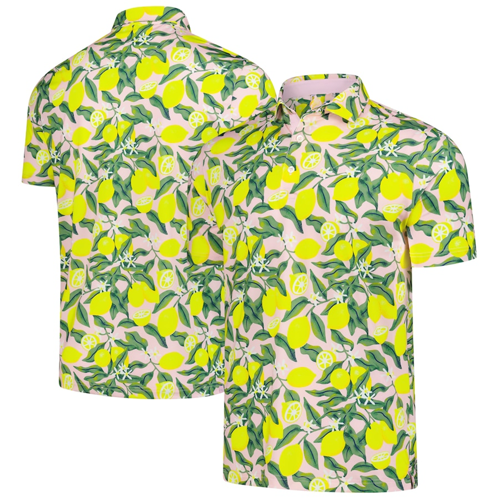 Puma Arnold Palmer Invitational Polo Shirt Pink MATTR Lemon Branch Polo Golf Gifts For Dad