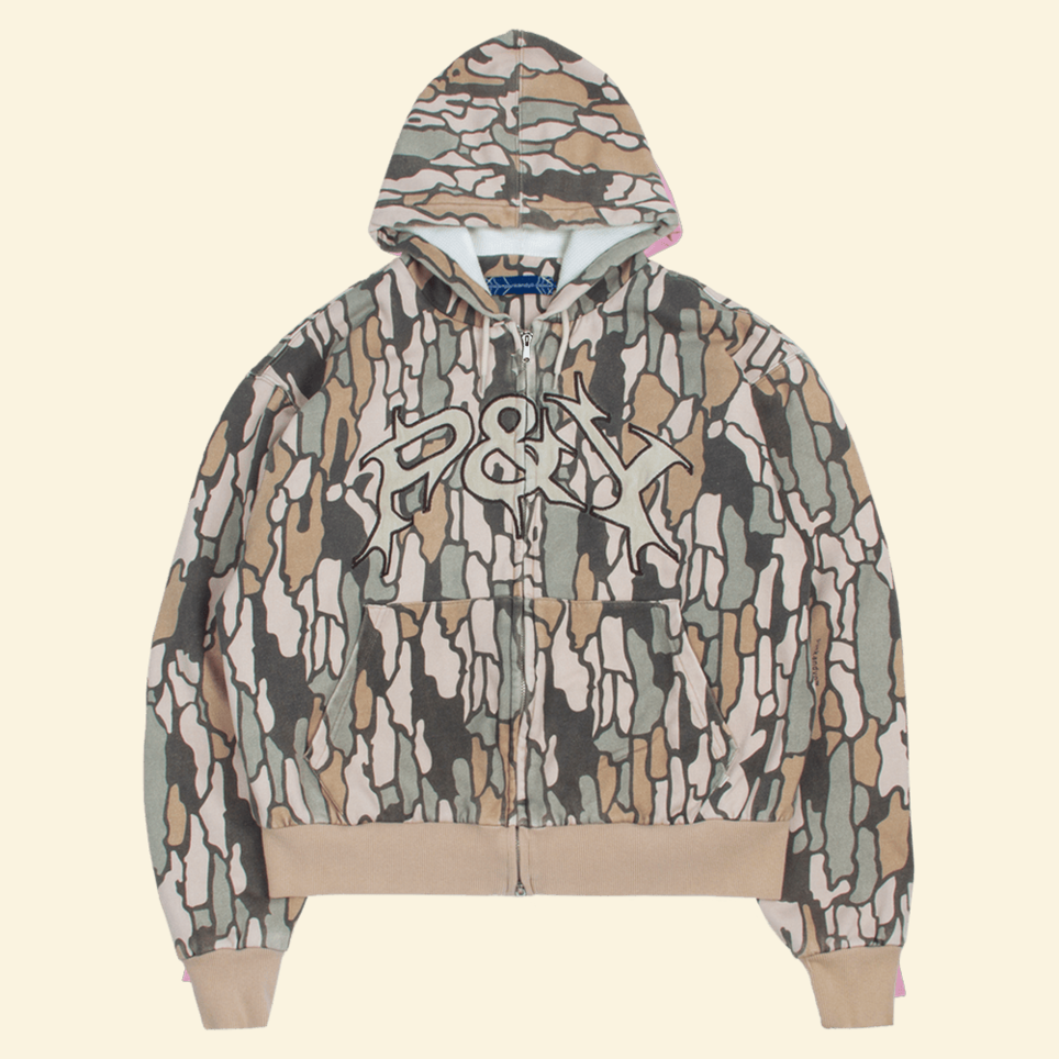 Punkandyo P And Y Camo Zip Hoodie P&Y Merch Punkandyo Merchandise Mother's Day Gifts For Sister